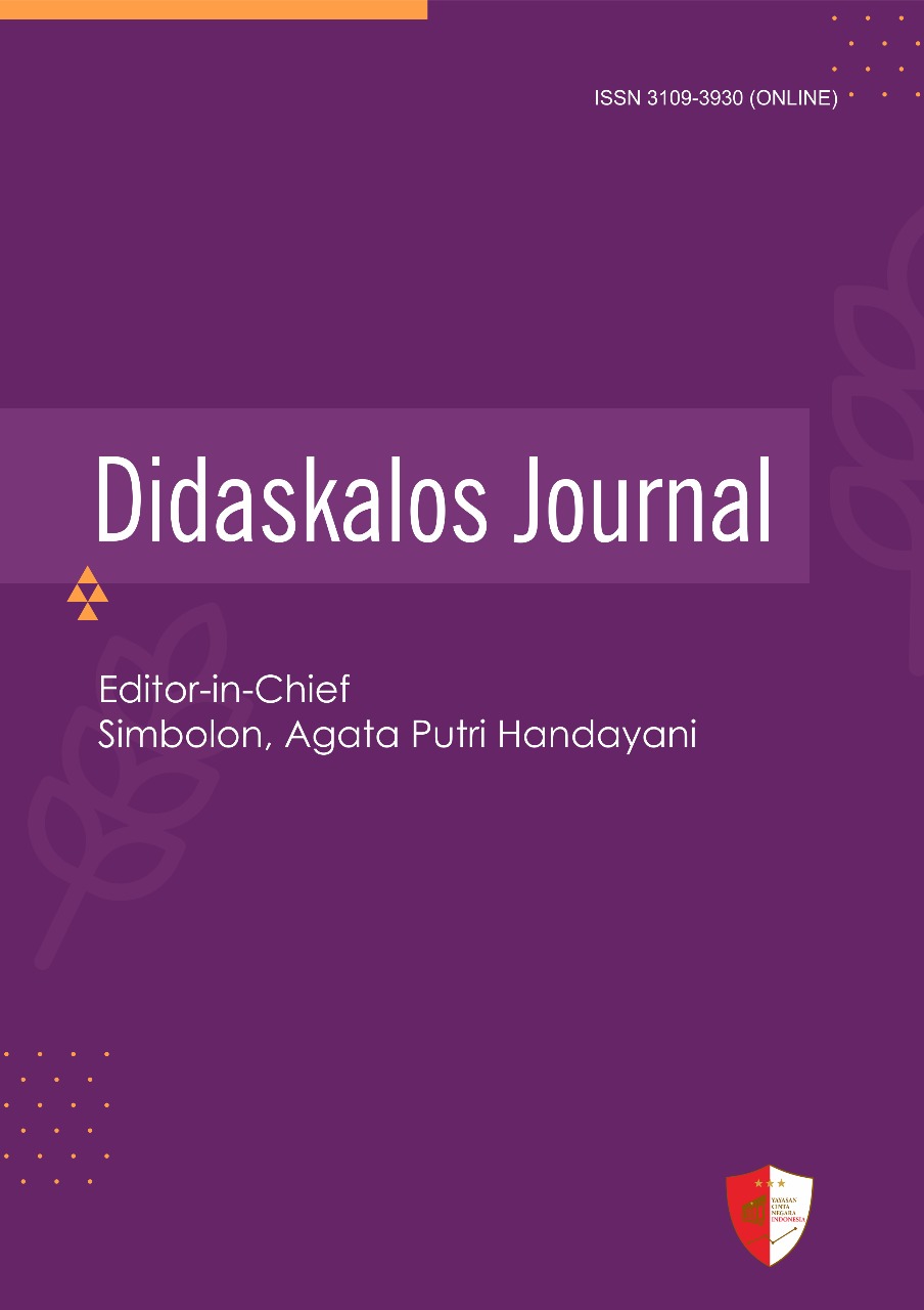 					View Vol. 1 No. 2 (2025): Agustus: Didaskolas
				